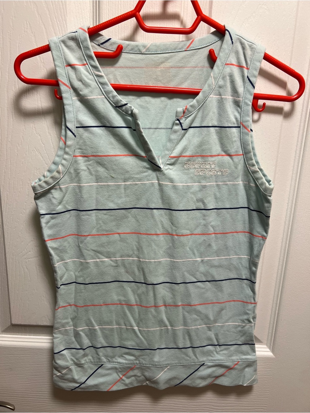 Esprit Sports Mint Striped Sleeveless Top